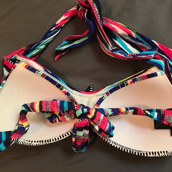 Apt. 9 multi colored striped bikini top - Picture 4 of 4